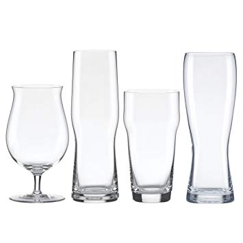 Lenox Tuscany Craft Beer Glass Collection Assorted Set, clear