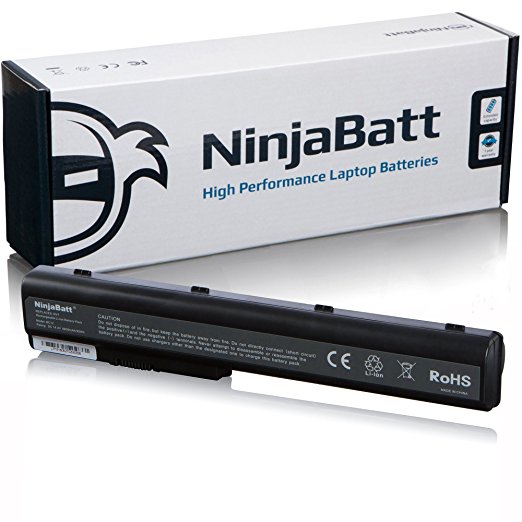 NinjaBatt Laptop Battery for HP Pavilion 480385-001 516355-001 486766-001 GA08 HSTNN-DB75 HSTNN-IB75 HSTNN-C50C HSTNN-OB75 464059-142 464059-141 – High Performance [12 Cells/6600 mAh/95 Wh]