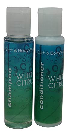 Bath and Body Works White Citrus Conditioner and Shampoo Lot of 24 (12 of Each) 0.75oz Bottles