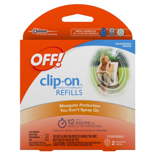 Off! Clip On Insect Repellant Refill, 2 Count