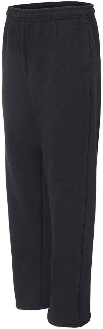 Gildan Adult Heavy Blend 8 Oz Open-Bottom Sweatpants With Pockets - Charcoal - 5XL - (Style # G183 - Original Label)