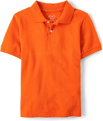 The Children's Place Boys' Uniform Short Sleeve Pique Polo