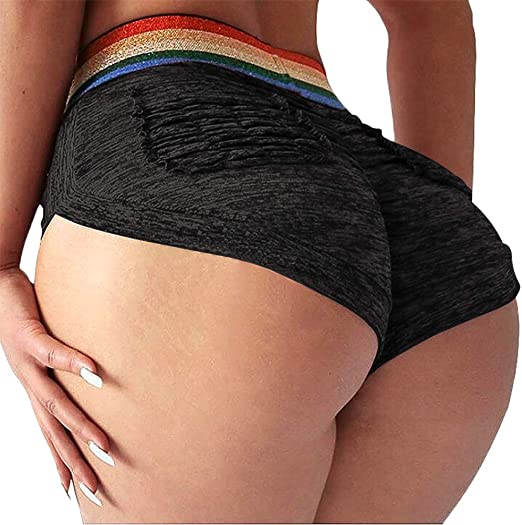 TSUTAYA Women Yoga Shorts Ruched Butt Sport Gym Scrunch Ruched Running Workout Fitness Active Butt Lifting Hot Shorts