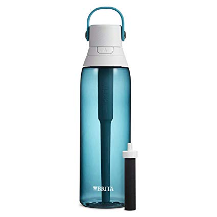 Brita 26 Ounce Premium Filtering Water Bottle with Filter BPA Free - Sea Glass