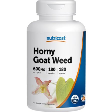 Nutricost Horny Goat Weed Extract Epimedium - 180 Capsules 180 Servings 600mg Per Capsule