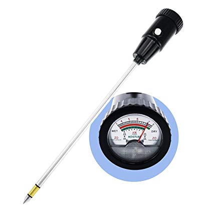 Soil pH & Moisture Meter Tester Checker 295mm 25.9m (Long Electrode) Check Test Acidity Alkalinity for Lawn Vineyard Orchard Field Production Garden Planter