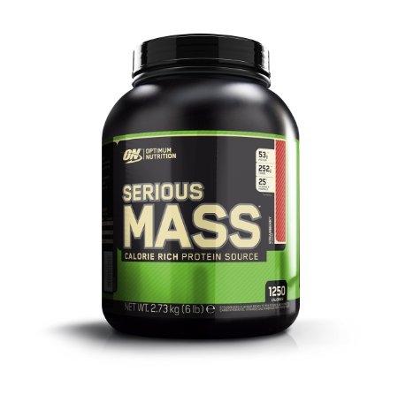 Optimum Nutrition Serious Mass Strawberry Weight Gain Powder  2.73 kg