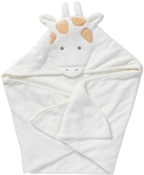 Carter's Hooded Towel - Ivory Giraffe