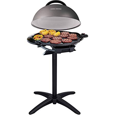 George Foreman 240" Nonstick Removable Stand Indoor/Outdoor Electric Grill