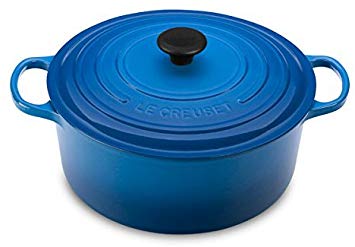 Le Creuset Signature Enameled Cast-Iron 9-Quart Round French (Dutch) Oven, Marseille