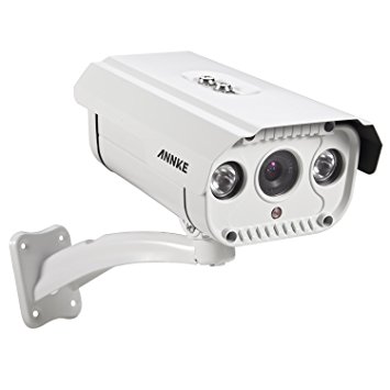 [Better Than 1200TVL] Annke 720P Bullet Camera, 1/4"Color CMOS Sensor,4.0mm Lens, Super Night vision up to 100ft Outdoor CCTV Security Camera W/Bracket