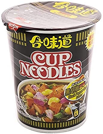 Nissin Black Pepper Crab Flavour Noodles Cup, 74 g, Black Pepper Crab