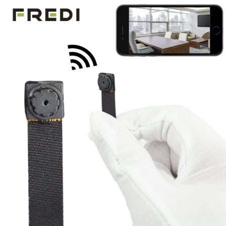 FREDI® HD Mini Super Small Portable Hidden Spy Camera P2P Wireless WiFi Digital Video Recorder for IOS iPhone Android Phone APP Remote View