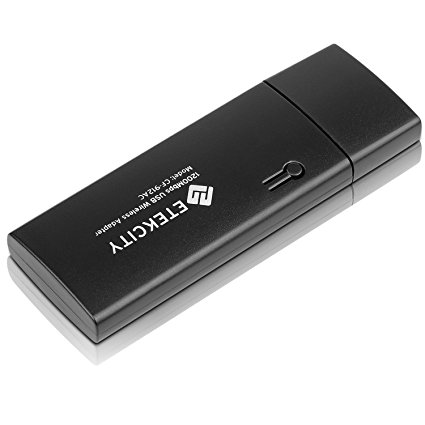 Etekcity Dual Band 802.11AC 1200Mbps WiFi Dongle, Wireless Network Adapter Support Windows 10 (Black)