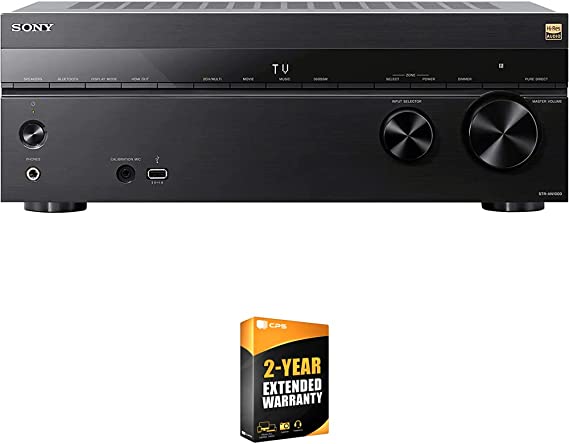 Sony STR-AN1000 7.2 Channel Home Theater 8K A/V Receiver Bundle with 2 YR CPS Enhanced Protection Pack