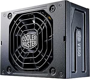 Cooler Master V550 SFX Gold, Spina EU - 550W 80 PLUS Gold, Alimentatore Full-Modular, SFF/mini-ITX, Ventola FDB Silenziosa da 92mm, Modalità Semi-Fanless, Staffa SFX-a-ATX, Garanzia di 10 Anni - 550W