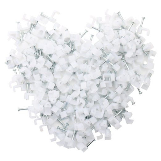 Ethernet Cable Clips Jadaol® White 200 Pieces for Cat6 Cables - 6mm