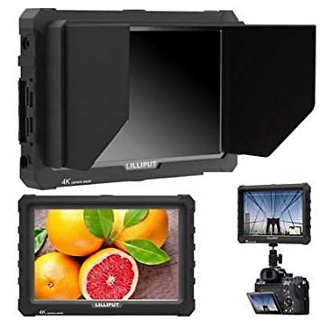 LILLIPUT A7S 7" 1920x1200 IPS Screen Camera Field Monitor 4K HDMI Input output Video For DSLR Mirrorless Camera SONY A7S II A6500 Panasonic GH5 Canon 5D Mark IV DJI Ronin M BLACK case exclusively