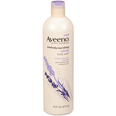 Aveeno Positively Nourishing Aveeno Calming Body Wash, 16 Ounce