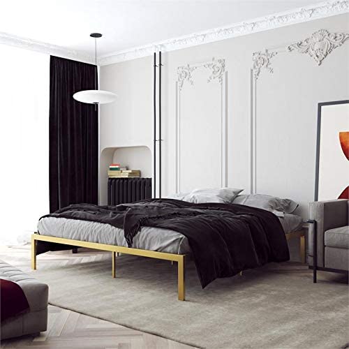 Signature Sleep Laurier Platform Metal Bed Gold in King