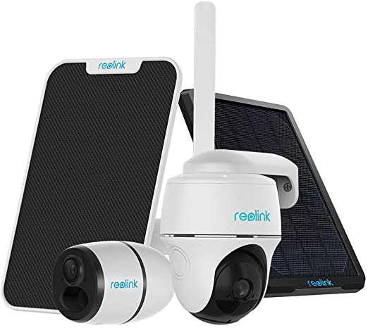 Reolink 4G LTE Outdoor Security Camera Bundle - Reolink Go and Reolink Go PT with Solar Panel