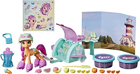 My Little Pony: A New Generation Movie Story Scenes Mix and Make Sunny Starscout - Toy with Compound, 25 Accessories, 3-Inch Pony