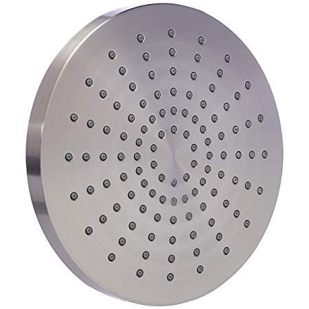 AmazonBasics Rain Shower Head, 8", Round, 8" Round, Satin Nickel