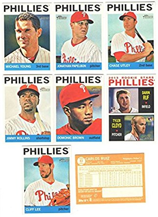Philadelphia Phillies 2013 Topps Heritage MLB Baseball Mint 10 Card Basic Team Set