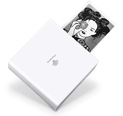 Phomemo M02 Pocket Printer Mini Bluetooth Thermal Printer Portable Photo Printer with Rechargeable Battery and USB Cable, Compatible with Android&IOS, for Study Note, DIY Painting, white