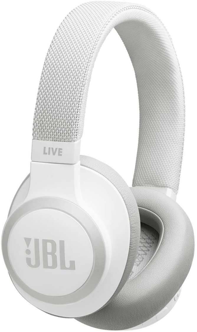 JBL Live 650 BT NC, Around-Ear Wireless Headphone with Noise Cancellation - White