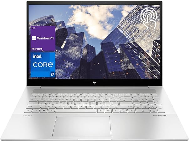 HP Envy Business Laptop, 17.3" FHD Touchscreen, Intel Core i7-1260P Processor, 32GB RAM, 1TB SSD, IR Camera, Backlit Keyboard, Wi-Fi 6, HDMI, Windows 11 Pro, Silver