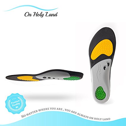 On Holy Land Orthotic Insole Plantar Fasciitis Feet Insoles Arch Supports Orthotics Inserts Relieve Flat Feet, High Arch, Foot Pain with Sand from the Holy Land (Men's 5.5-7 | Women's 6.5-8)