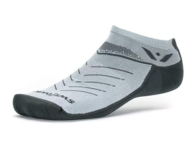 Swiftwick- VIBE ZERO | Socks Built for Trail Running, Walking, All Day Comfort | Cushioned, Fast Dry, Lightweight, No Show