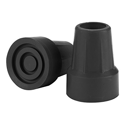 Drive Medical Crutch Tips, Black, 7/8 Inch