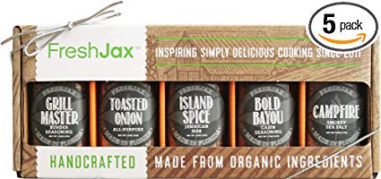 FreshJax Gourmet Spices and Seasonings, Perfect Keto Grilling Set (5 pack)