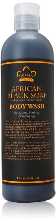 Nubian Heritage Body Wash, African Black Soap, 13 Fluid Ounce