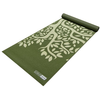 Fit Spirit 3mm & 6mm Exercise Yoga Mat w/ Premium Printed Designs - Choose Your Design & Color