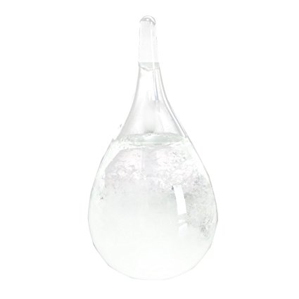 Storm Glass - TOOGOO(R)Weather Forecast Crystal Tempo Drops Water Shape Storm Glass Home Decor 6*12cm