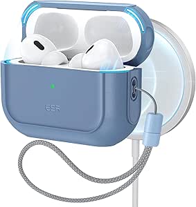 ESR for AirPods Pro 2nd Generation Case (HaloLock), Compatible with Airpods Pro Case 2nd/1st Gen (2023/2022/2019), Compatible with MagSafe, Full Drop Protection Cover with Lanyard, Blue