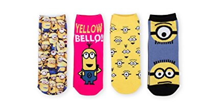 Universal Women's Despicable Me 4 Pack Shorty Socks