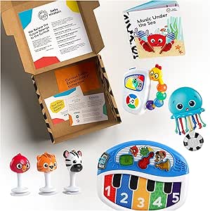 Baby Einstein Baby's First Music Teacher Developmental Toys Kit and Gift Set, Newborn and up, Multicolored