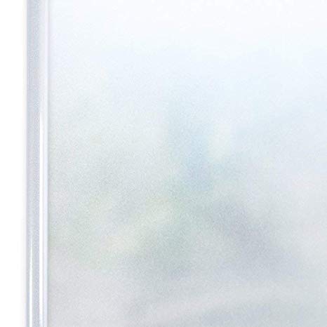 Homein® Privacy Frosted Window Film 90 x 200CM, Self Adhesive Glass Frosting Film Static Cling Anti UV No Glue Reusable Opaque Blackout Blinds Decorative Sticker Vinyl Door Cover for Bathroom Office
