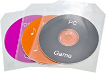 TekNmotion Single CD/DVD 100 Clear Plastic Sleeves