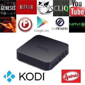 Mifanstech MXQ Amlogic S805 Quad Core Smart TV Box With Xbmc Kodi Pre-installed Android 44 Kitkat System H265 Wifi LAN Miracast Airplay Stream Media Player 1G RAM 8G ROM