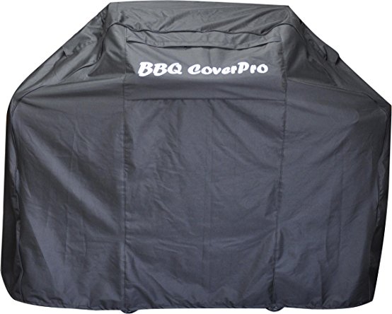 BBQ Coverpro - Heavy Duty Fabric BBQ Grill Cover (58x24x46") (M) Black For Weber, Holland, Jenn Air, Brinkmann and Char Broil & More