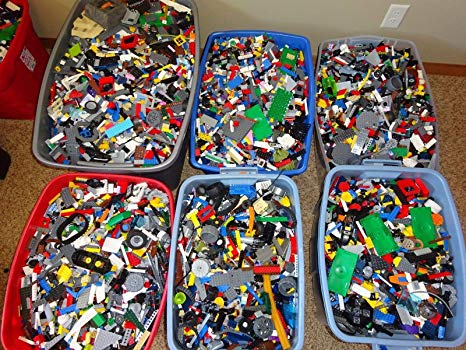 LEGO 4 Pounds Bulk Pieces Random Selection Bricks, Specialty Part and Anything