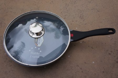 New Healthy Legend 11.2" (28cm) Fry Pan with Non-stick German Weilburger Ceramic Coating - Temperature Indicator, Induction Ready, ECO Friendly Non-toxic Cookware