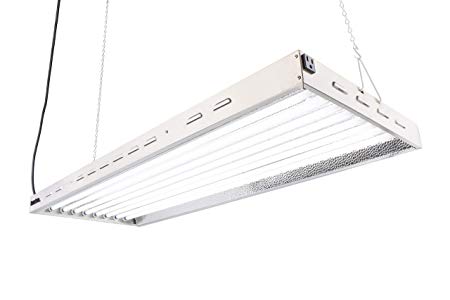 DoubleLux DL8048 T5 Flourescent 4ft 8 Lamps with 6500K and 40000 Lumen Grow Light System 8 tubes included