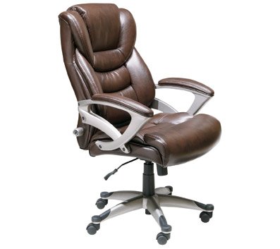 Serta Executive High-Back Office Chair, Brown