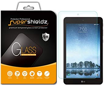 [2-Pack] Supershieldz for LG G Pad F2 8.0 [Tempered Glass] Screen Protector, Anti-Scratch, Anti-Fingerprint, Bubble Free, Lifetime Replacement